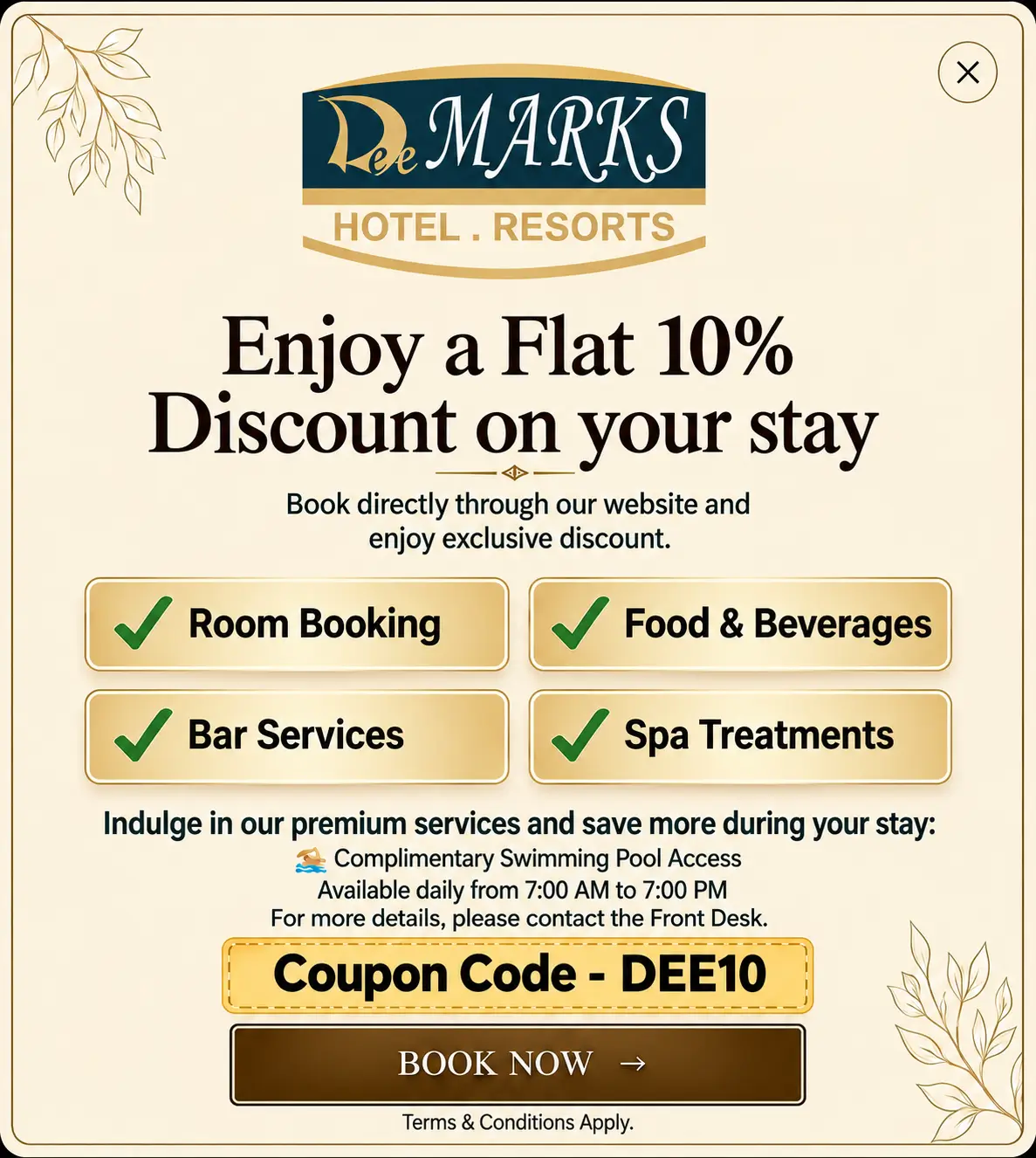 Flat 10% Discount Offer